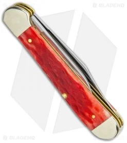 Case Copperhead Pocket Slip Joint Knife Dark Red Bone (3" Polish) 31953 8 Case Copperhead Pocket Slip Joint Knife Dark Red Bone (3" Polish) 31953 -Buck Knives Store Case Copperhead Pocket Dark Red Bone 31953 BHQ 121942 jr side