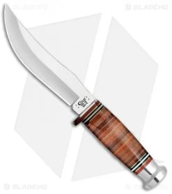 Case Cutlery Hunter Trailing Point Knife Brown Leather (323-5 SS 5" Polish)