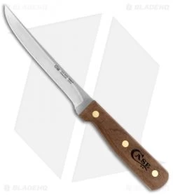 Case Cutlery Boning Fixed Blade Knife Walnut (6" Satin) 07315