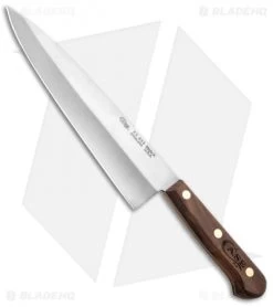 Case Cutlery Chef's Fixed Blade Knife Walnut (8" Satin) 07316