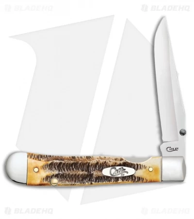 Case Kickstart TrapperLock Assisted Knife BoneStag (6.5154AC SS) 3 Case Kickstart TrapperLock Assisted Knife BoneStag (6.5154AC SS)