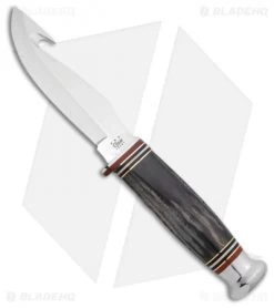 Case Guthook Hunter Fixed Blade Knife Buffalo Horn (4.375 Satin) 17914