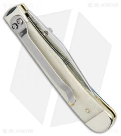 Case Kickstart TrapperLock Assisted Knife Embelished Bone (6154AC SS) 64139 -Buck Knives Store Case Kickstart TrapperLock Assisted Embelished Bone SS 64139 BHQ 97139 jr side