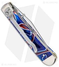 Case Kickstart TrapperLock Assisted Knife 4.1" Patriotic Kirinite (10154AC SS) -Buck Knives Store Case Kickstart TrapperLock Assisted Patriotic Kirinite SS BHQ 122341 jr side