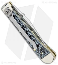 Case Kickstart TrapperLock Assisted Knife Black/White Carbon Fiber (6154AC SS) 8 Case Kickstart TrapperLock Assisted Knife Black/White Carbon Fiber (6154AC SS) -Buck Knives Store Case Kickstart TrapperLock Assisted Synthetic White Jig Bone SS 38921 BHQ 94955 jr side