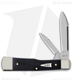 Case Large Gunstock Knife 3.0" Black Micarta (102130 SS)