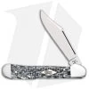 Case Mini Copperlock Knife 3.625" Black/White Carbon Fiber (101749L SS) 38926 -Buck Knives Store Case Mini Copperlock Black White CF SS 38926 BHQ 94961 jr