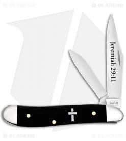 Case Peanut Religious Embellished Smooth Black Synthetic (2220 SS) 60866