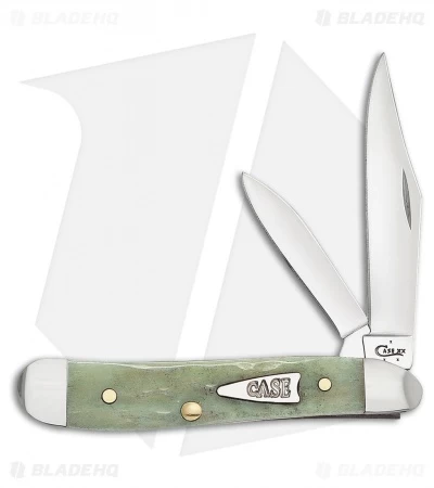 Case Peanut Pocket Knife 2.875" Jigged Mint Green Bone (6220 SS) 55404 3 Case Peanut Pocket Knife 2.875" Jigged Mint Green Bone (6220 SS) 55404