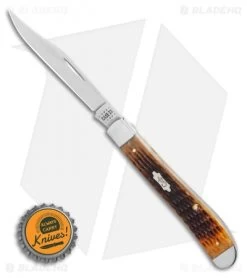 Case Slimline Trapper Knife Antique Bone Rogers Corn Cob Jig (61048 SS) -Buck Knives Store Case Slimline Trapper Knife Antique Bone Rogers Corn Cob Jig 61048 SS BHQ 123427 LS Bottlecap