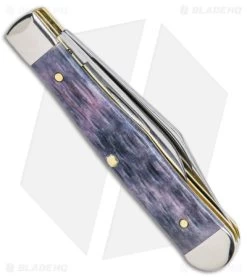 Case Small Swell Center Jack Knife 3" Pocket Worn Gray Bone/Jig (6225 1/2 CS) -Buck Knives Store Case Small Swell Center Jack Dark Gray Bone Jig CS BHQ 140666 jr side