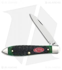 Case Teardrop Traditional Knife 3.5" Bermuda Green Jig Bone (TB61028 SS) 23059