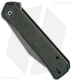 CIVIVI Relic Liner Lock Knife W/Tweezers Green Micarta (3.5" SW) -Buck Knives Store Civivi Relic Liner Lock Knife With Tweezers Green Micarta G 10 BHQ 136912 td spine