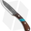 Condor Blue River Fixed Blade Knife Knife Walnut/Turquoise (4.5" Black)