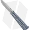 DogBite Knives DB3.1 Balisong Butterfly Knife Blue Ti (4" Stonewash) 1 DogBite Knives DB3.1 Balisong Butterfly Knife Blue Ti (4" Stonewash) -Buck Knives Store DogBite Knives DB3 1 blue ti sw 440c BHQ 74385 er