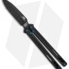 EOS Serpent Balisong Butterfly Knife Black Ti (4.1" Black DLC)