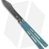 EOS Trident Balisong Butterfly Knife Antique Green Ti (4.5" Black DLC) 1 EOS Trident Balisong Butterfly Knife Antique Green Ti (4.5" Black DLC) -Buck Knives Store EOS Trident Balisong Butterfly Antique Green Ti DLC BHQ 120716 jr