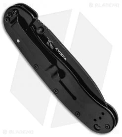 BRK Jeff Randall Avispa Frame Lock Knife Black G-10/Carbon Fiber (3.5" Black D2) -Buck Knives Store ESEE Avispa Black CF Black BRK1302CFB BHQ 50085 jr side