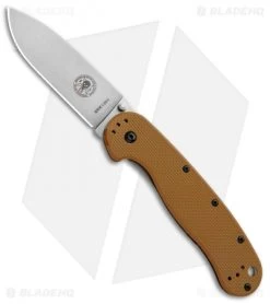 BRK Jeff Randall Avispa Frame Lock Knife Coyote Brown (3.5" Stonewash D2)