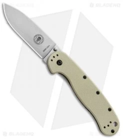 BRK Jeff Randall Avispa Frame Lock Knife Desert Tan (3.5" Stonewash D2)