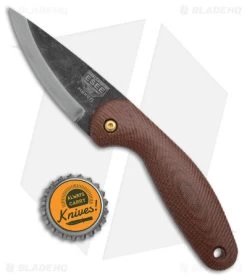 ESEE Knives Pinhoti Friction Folder Knife Brown Sculpted Micarta (3.25" BSW) -Buck Knives Store ESEE Knives Pinhoti FF Brown Sculpted Micarta BSW BHQ 174603 jr bottlecap