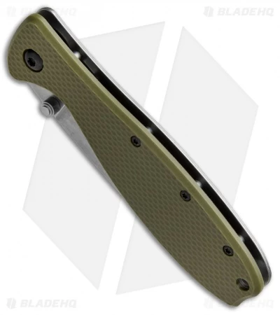 ESEE Zancudo Frame Lock Knife OD Green (2.94" D2 Stonewash) 4 ESEE Zancudo Frame Lock Knife OD Green (2.94" D2 Stonewash) - Image 2