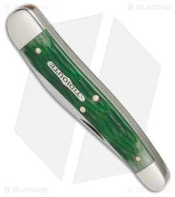 GEC #38 Tidioute Cutlery 38 Special Pocket Knife 3.8" Tractor Green Bone 381117 -Buck Knives Store GEC 38 Tidioute Cutlery 38 special tractor green bone BHQ 82174 er spine