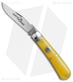 GEC #74 Northfield Yellow Rose UN X LD Pocket Knife 4.0" Yellow Bone 748117