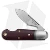 GEC Tidioute Cutlery #25 Beerlow Pocket Knife Coral Canvas Micarta(2.1" Satin)