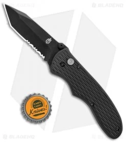 Gerber FAST Draw Tanto Knife Assisted Opening (3" Black Serr) -Buck Knives Store Gerber FAST Draw Tanto Assisted Opening Black Serr 31 001751 BHQ 15598 jr bottlecap