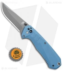 Gerber Haul A/O Spring Assisted Knife Blue GFN (3.1" Gray) 30-001397 -Buck Knives Store Gerber Haul AO SA Blue GFN 30 001397 BHQ 67397 jr bottlecap 1