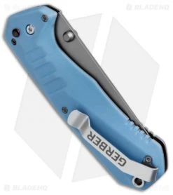 Gerber Haul A/O Spring Assisted Knife Blue GFN (3.1" Gray) 30-001397 -Buck Knives Store Gerber Haul AO SA Blue GFN 30 001397 BHQ 67397 jr side