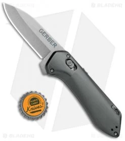 Gerber Highbrow Compact A/O Spring Assisted Knife Gray (2.8" Stonewash) -Buck Knives Store Gerber Highbrow Compact A O SA Gray SW 30 001518N BHQ 94148 jr bottlecap