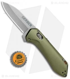 Gerber Highbrow Compact Spring Assisted Knife Green (2.8" Stonewash) -Buck Knives Store Gerber Highbrow Compact A O SA Green SW 30 001526N BHQ 94156 jr bottlecap