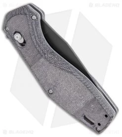 Gerber Hyperflip Assisted Opening Knife Black/Gray Micarta (3.4" Blk) 30-001852 -Buck Knives Store Gerber Hyperflip Assisted Opening Black Gray Micarta Black BHQ 120840 jr side