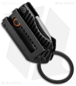 Gerber Key Note Compact Key Chain Knife Black Aluminum (1" Satin) -Buck Knives Store Gerber Key Note Compact Key Chain Black Aluminum Satin 30 001691 BHQ 94213 jr side