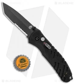 Gerber Propel Downrange AO Assisted Opening Knife Black (3.5" Black Serr) 9 Gerber Propel Downrange AO Assisted Opening Knife Black (3.5" Black Serr) -Buck Knives Store Gerber SA Propel Downrange Black Black Serr 30 000845N BHQ 126233 jr bottlecap