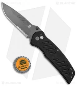 Gerber Swagger Assisted Opening Knife (3" Gray Serr) -Buck Knives Store Gerber Swagger A O Gray Serr BHQ 105196 jr bottlecap