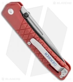 Gerber Zilch Liner Lock Knife Drab Red GFN (3.1" SW) 30-001882 -Buck Knives Store Gerber Zilch LL Drab Red GFN SW BHQ 120839 jr side
