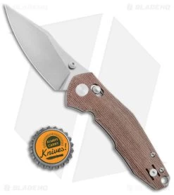 GiantMouse Vox/Anso ACE Nazca Bar Lock Knife Natural Micarta (3.2" Satin M390) -Buck Knives Store GiantMouse Vox Anso ACE Nazca Bar Lock Natural Micarta Satin BHQ 176984 jr bottlecap