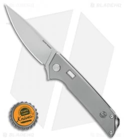 Glow Rhino Reactor Frame Lock Knife Titanium W/ Tritium (2.75" Satin) -Buck Knives Store Glow Rhino Reactor Frame Lock Knife Titanium w Green Tritium Satin BHQ 124629 LS Bottlecap