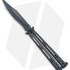 Hom Design Basilisk Elite Balisong Butterfly Knife PVD Ti (4.6" Black)
