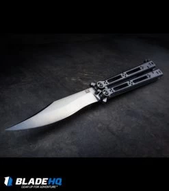 Hom Design Basilisk Elite Balisong Butterfly Knife PVD Ti (4.6" Black) -Buck Knives Store HOM web 1 3
