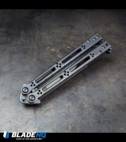 Hom Design Basilisk Elite Balisong Butterfly Knife PVD Ti (4.6" Black) -Buck Knives Store HOM web 3 2