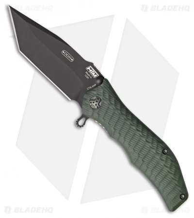 HTM Darrel Ralph Gun Hammer Tanto Spring Assisted Knife OD Green (3.5" Black) 3 HTM Darrel Ralph Gun Hammer Tanto Spring Assisted Knife OD Green (3.5" Black)