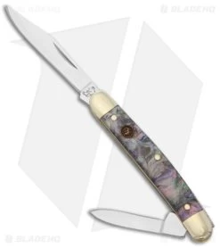 Hen & Rooster Slip Joint Pen Knife 2" Imitation Abalone 302-IAB
