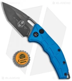 Heretic Knives Martyr Automatic Knife Blue W/ DLC Hardware (3" Black DLC) 9 Heretic Knives Martyr Automatic Knife Blue W/ DLC Hardware (3" Black DLC) -Buck Knives Store Heretic Knives Martyr Auto Blue DLC Hardware Black DLC H011 6A BLUE BHQ 101139 jr bottlecap