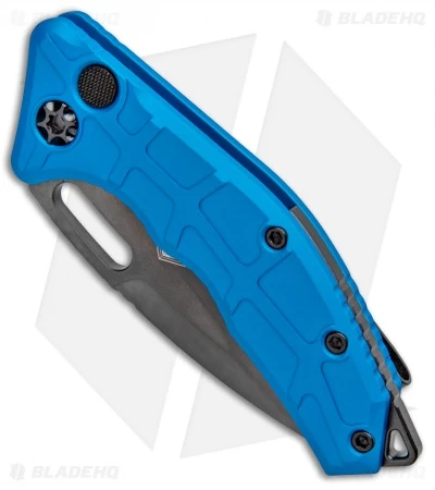 Heretic Knives Martyr Automatic Knife Blue W/ DLC Hardware (3" Black DLC) 4 Heretic Knives Martyr Automatic Knife Blue W/ DLC Hardware (3" Black DLC) - Image 2