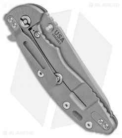 Hinderer XM-18 3.5" Skinny Sheepsfoot Flipper Knife Black G-10 (Working) -Buck Knives Store Hinderer XM 18 3.5in Skinny Sheepsfoot Black G 10 Working Finish BHQ 101855 jr side