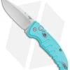 Hogue Knives A01 Microswitch Automatic Knife Aqua Blue (2.6" Stonewash) 24113 -Buck Knives Store Hogue Knives A01 Microswitch Auto Aqua Blue SW 24113 BHQ 78508 jr